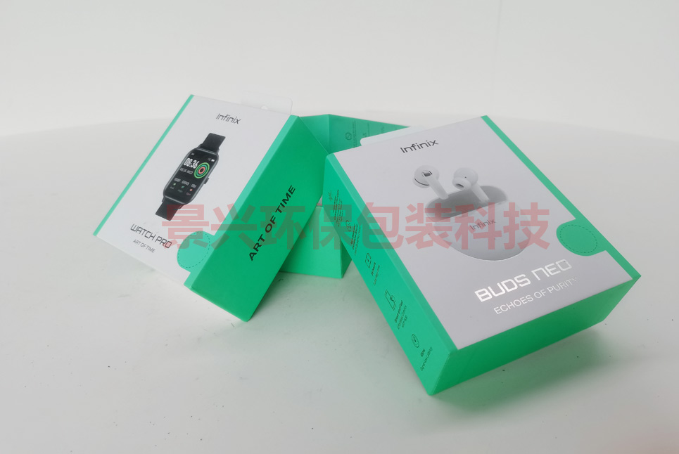 传音infinix智能手环手表蓝牙耳机挂钩盒天地盒包装印刷